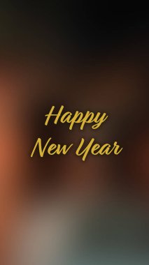 Arka plan bulanık. Mutlu yıllar.