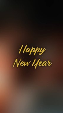 Arka plan bulanık. Mutlu yıllar.