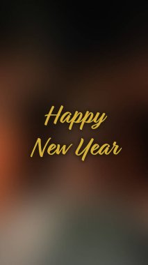 Arka plan bulanık. Mutlu yıllar.