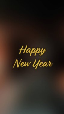 Arka plan bulanık. Mutlu yıllar.