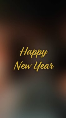 Arka plan bulanık. Mutlu yıllar.