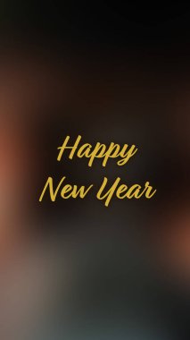 Arka plan bulanık. Mutlu yıllar.