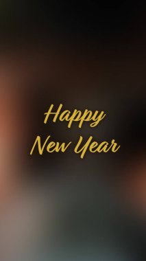 Arka plan bulanık. Mutlu yıllar.