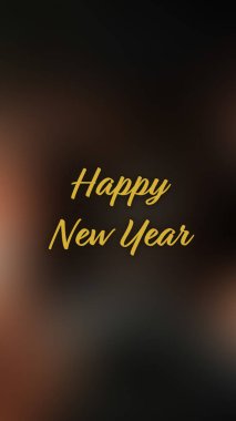 Arka plan bulanık. Mutlu yıllar.