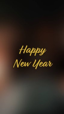 Arka plan bulanık. Mutlu yıllar.