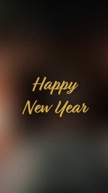 Arka plan bulanık. Mutlu yıllar.