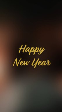 Arka plan bulanık. Mutlu yıllar.