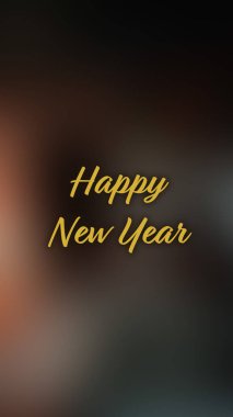 Arka plan bulanık. Mutlu yıllar.