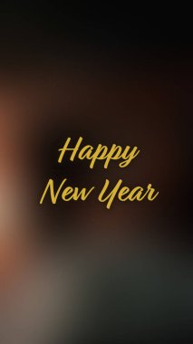 Arka plan bulanık. Mutlu yıllar.