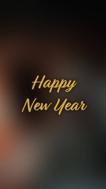 Arka plan bulanık. Mutlu yıllar.