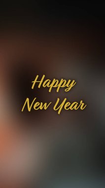 Arka plan bulanık. Mutlu yıllar.