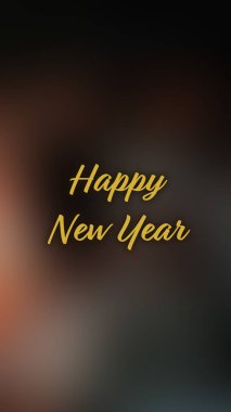 Arka plan bulanık. Mutlu yıllar.