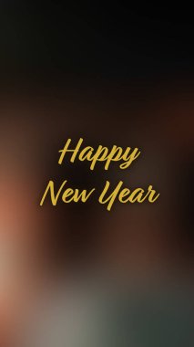 Arka plan bulanık. Mutlu yıllar.