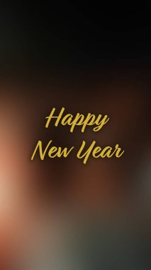 Arka plan bulanık. Mutlu yıllar.