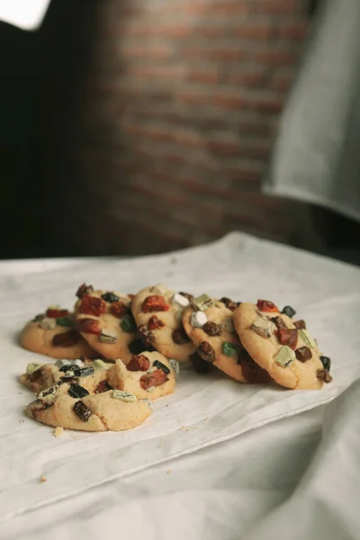 Cookies Med Mörk Choklad Chips — Stockfoto