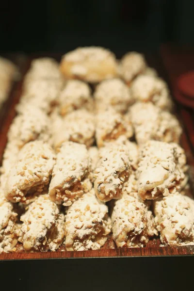 Gruppe Von Verschiedenen Cookies Schokochips Haferflocken Rosinen Weiße Schokolade — Stockfoto