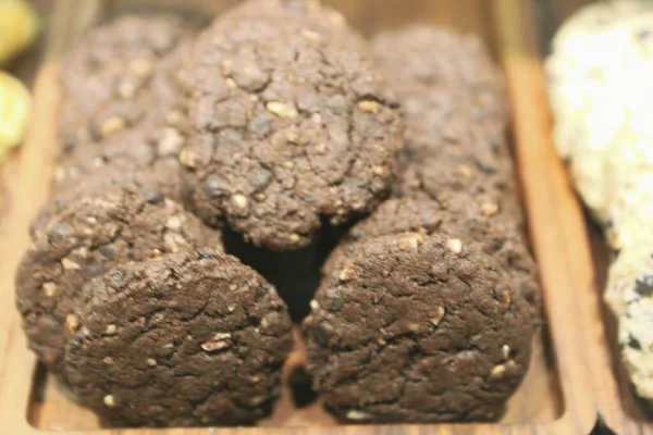 Gruppe Von Verschiedenen Cookies Schokochips Haferflocken Rosinen Weiße Schokolade — Stockfoto