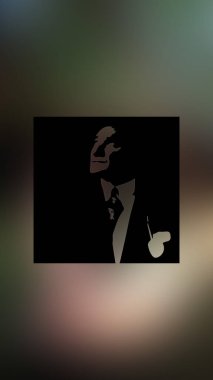 Atatürk 'ün çizimi. Türkiye Cumhuriyeti 'nin ilk cumhurbaşkanı. 