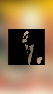 Atatürk 'ün çizimi. Türkiye Cumhuriyeti 'nin ilk cumhurbaşkanı. 