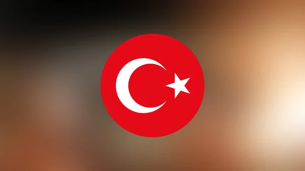 Turkey Flag Blurred Background — Stock Photo, Image