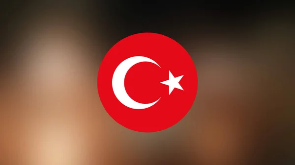 Turkey Flag Blurred Background — Stock Photo, Image