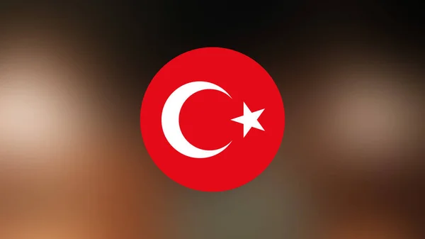 Turkey Flag Blurred Background — Stock Photo, Image