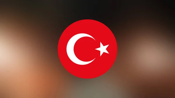 Turkey Flag Blurred Background — Stock Photo, Image