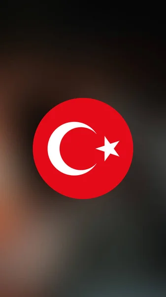 Turkey Flag Blurred Background — Stock Photo, Image