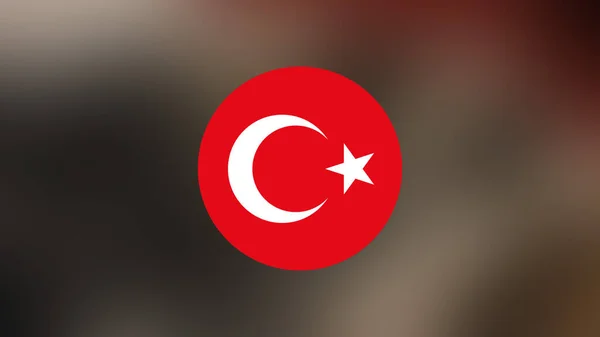 Turkey Flag Blurred Background — Stock Photo, Image