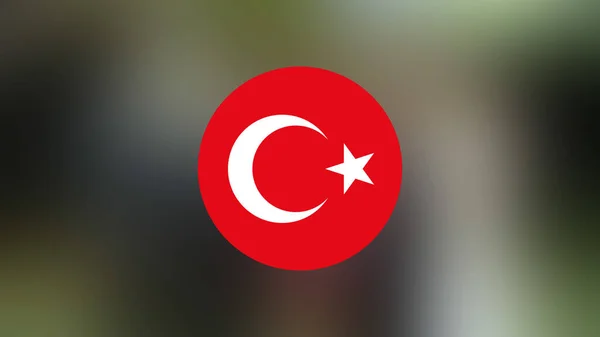 Turkey Flag Blurred Background — Stock Photo, Image