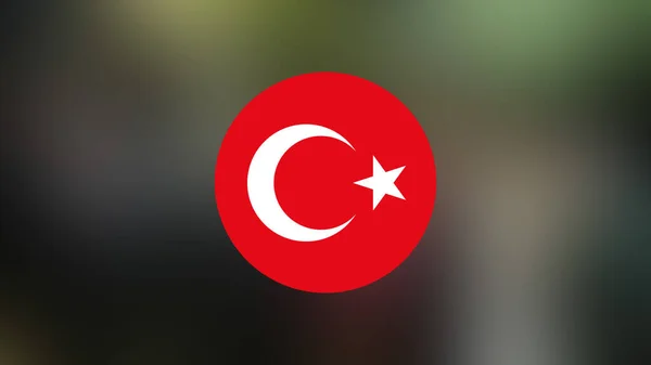 Turkey Flag Blurred Background — Stock Photo, Image