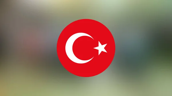 Turkey Flag Blurred Background — Stock Photo, Image