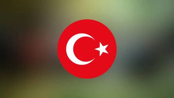 Turkey Flag Blurred Background — Stock Photo, Image