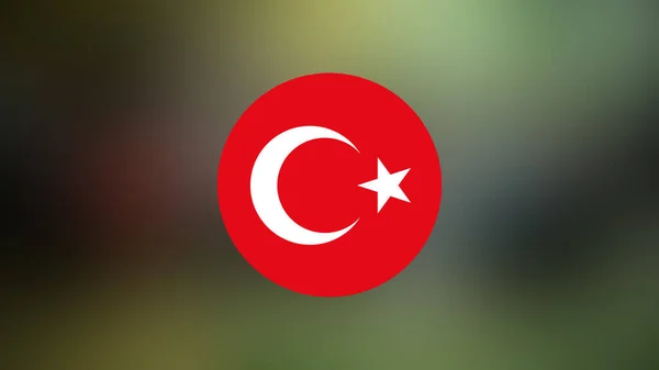 Turkey Flag Blurred Background — Stock Photo, Image