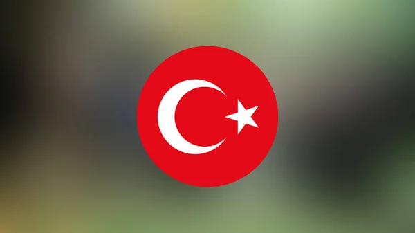 Turkey Flag Blurred Background — Stock Photo, Image