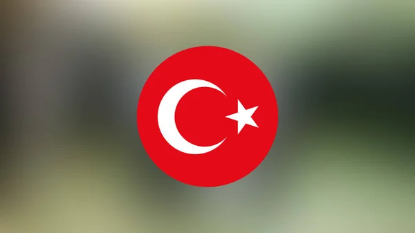 Turkey Flag Blurred Background — Stock Photo, Image