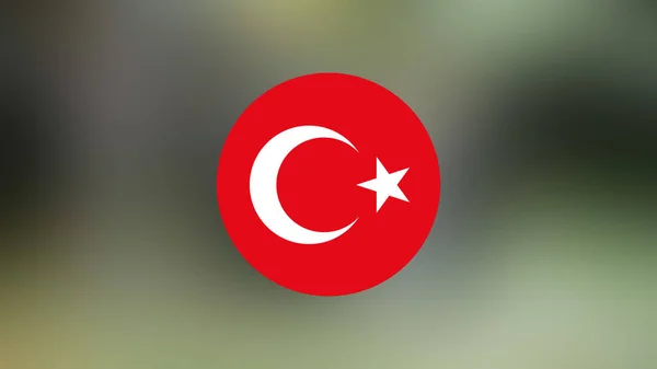 Turkey Flag Blurred Background — Stock Photo, Image