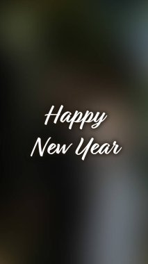 Arka plan bulanık. Mutlu yıllar.