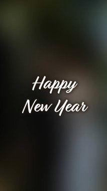 Arka plan bulanık. Mutlu yıllar.