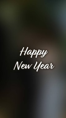 Arka plan bulanık. Mutlu yıllar.