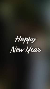 Arka plan bulanık. Mutlu yıllar.