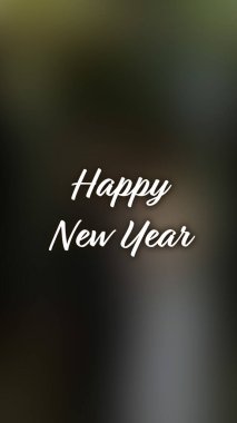 Arka plan bulanık. Mutlu yıllar.