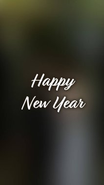 Arka plan bulanık. Mutlu yıllar.