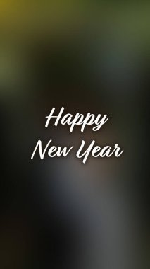 Arka plan bulanık. Mutlu yıllar.