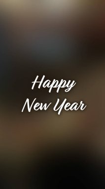 Arka plan bulanık. Mutlu yıllar.