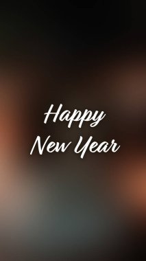 Arka plan bulanık. Mutlu yıllar.