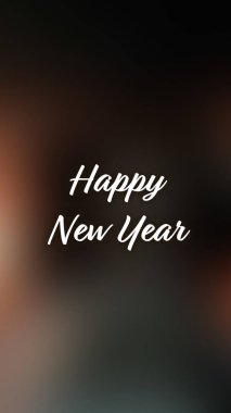 Arka plan bulanık. Mutlu yıllar.