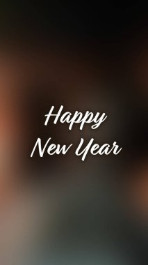 Arka plan bulanık. Mutlu yıllar.