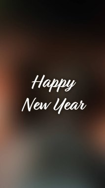 Arka plan bulanık. Mutlu yıllar.