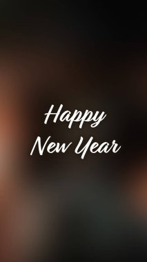 Arka plan bulanık. Mutlu yıllar.